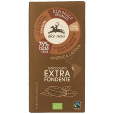 Juodasis šokoladas 75%, ekologiškas (100g)